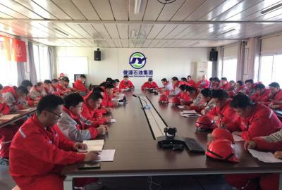 俊源石油組織開(kāi)展全廠(chǎng)停電、停水、停氣(汽)事故桌面推演